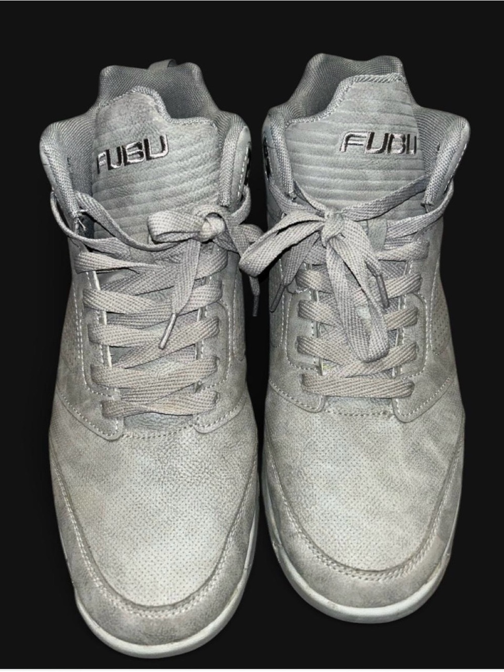 FUBU Zone High-top Basketball Shoes Sneakers Gray Men's Size 13